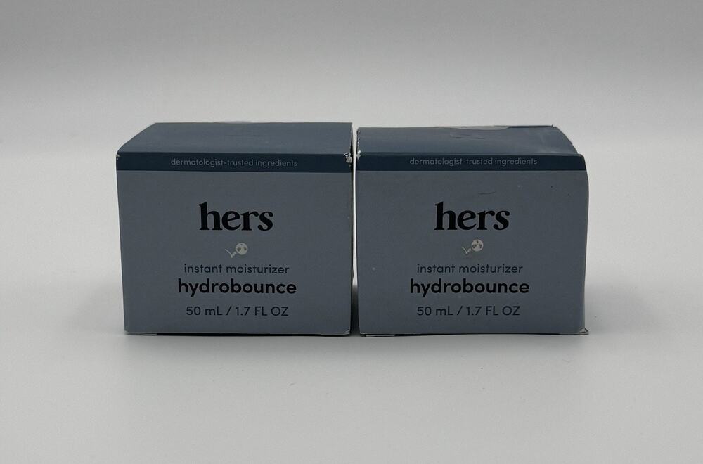 Hers • instant moisturizer • Hydrobounce 50 mL / 1.7 FL OZ each Lot Of 2. New
